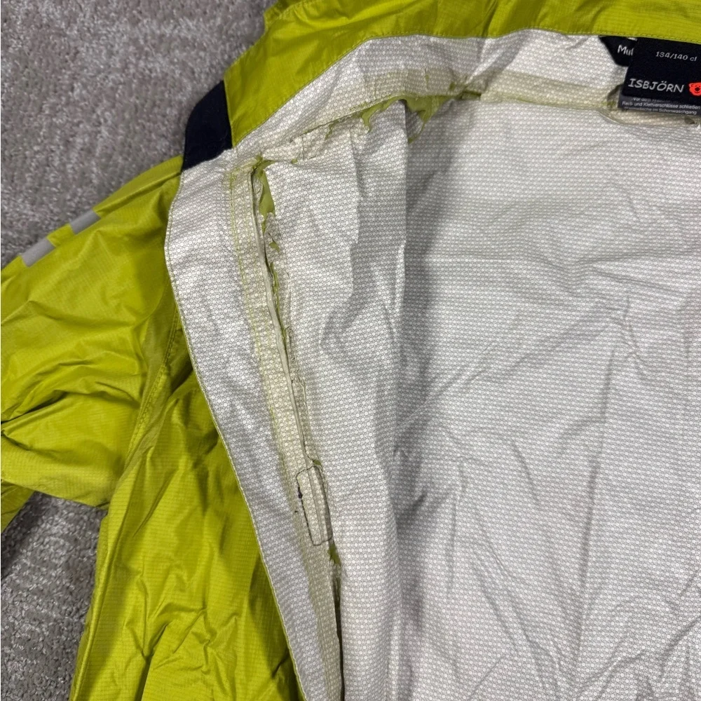 Isbjorn Of Sweden Youth Full Zip Windbreaker Rain Jacket Size 134/140cl